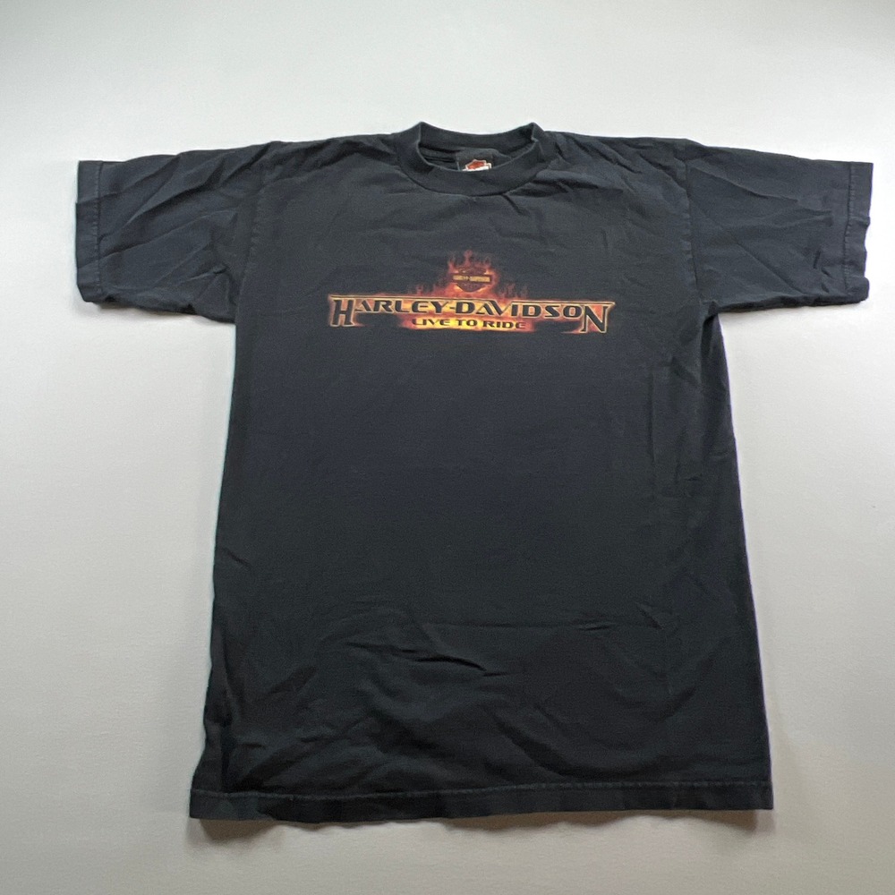 Harley Davidson T Shirt Mens Medium Black Live to Ride Chandler Arizona Graphic